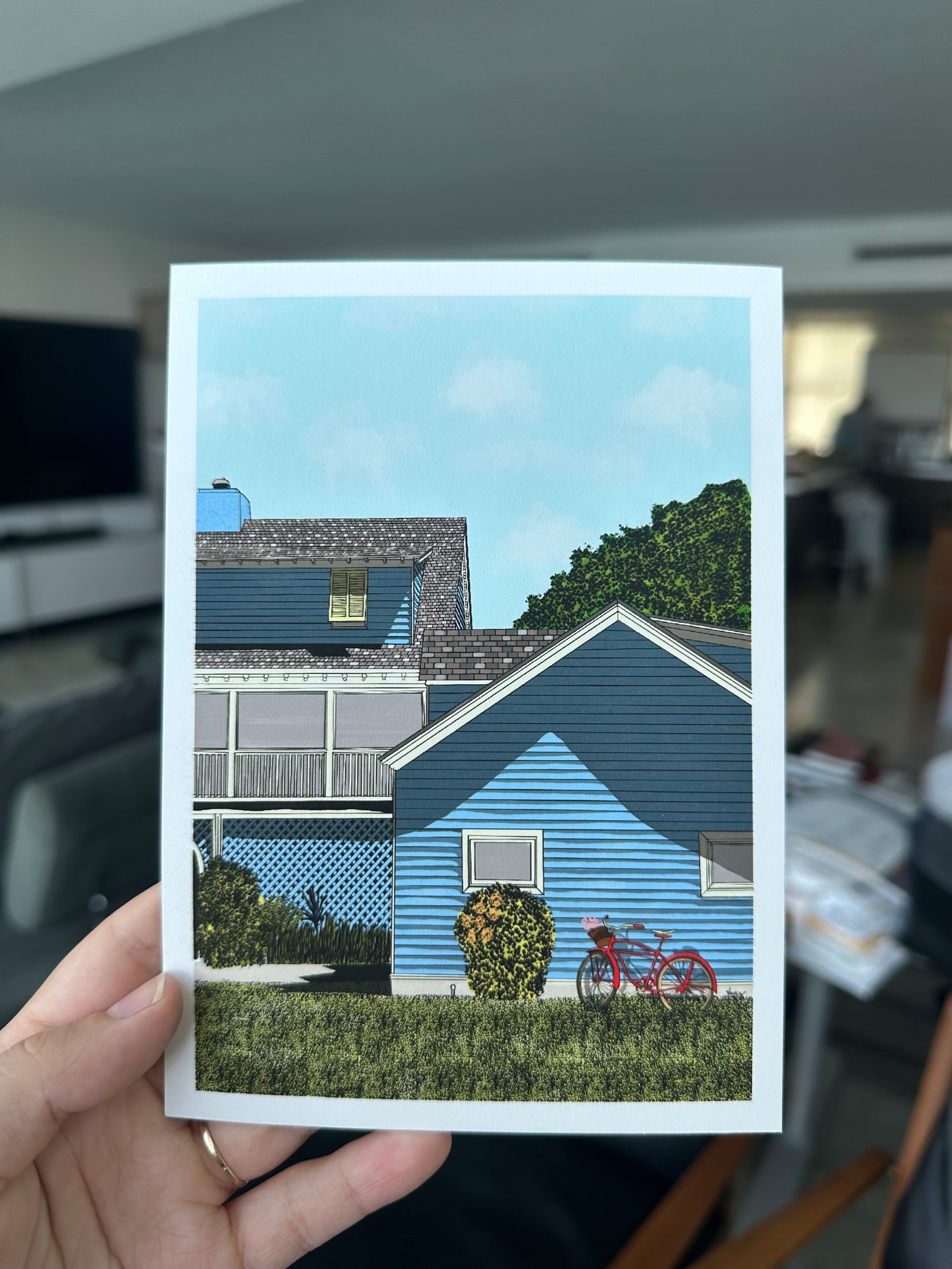 ‘summer at the blue house’ 5x7 print